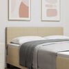 vidaXL Headboard with Headboard Light Green Grey 144 cm Faux Leather