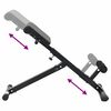 vidaXL Hyperextension Bench Manual Black 100.5 x 70 x 78 cm