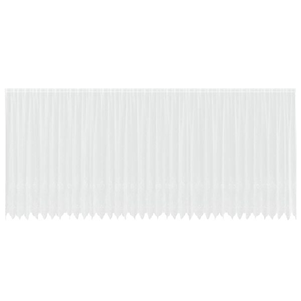 vidaXL Lace Curtain with Curtains White 900 x 240 cm Polyester