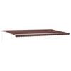 vidaXL Manual Retractable Awning Brown 500x300 cm