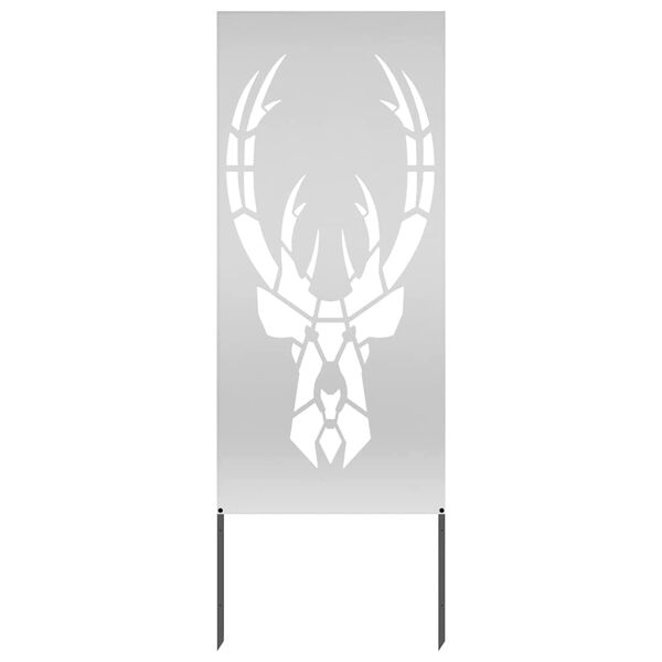 vidaXL Garden Privacy Screen Silver 50 x 140 cm Galvanised steel