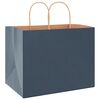 vidaXL Paper Bags 50 pcs with Handles Blue 32x22x24 cm