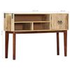 vidaXL Console Table 115x30x76 cm Solid Rough Mango Wood