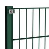 vidaXL Fence Panel with Posts Iron 176.5x80 cm Green