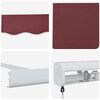 vidaXL Manual Retractable Awning Burgundy 400x300 cm