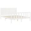 vidaXL Bed Frame without Mattress White 160x200 cm Solid Wood Pine