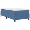 vidaXL Platform Bed Frame Blue 80 x 200 cm Fabric