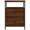 vidaXL Bedside Cabinet Brown Oak 44x45x60 cm Engineered Wood