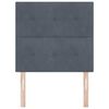 vidaXL Headboard with Headboard Dark Grey 80 cm Faux Leather