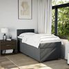 vidaXL Box Spring Bed with Mattress Dark Grey 100x200 cm Fabric