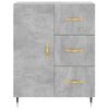 vidaXL Highboard Concrete Grey 69.5x34x180 cm Engineered Wood