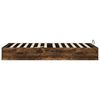 vidaXL Ottoman Bed Frame Smoked Oak 203 x 100 x 25 cm Chipboard