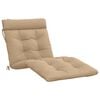 vidaXL Sunlounger Cushion VIANEN 100% Polyester Sand 200 x 70 x 8 cm