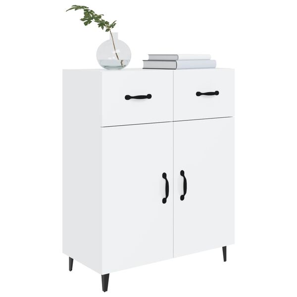 vidaXL Sideboard High Gloss White 69.5x34x90 cm Engineered Wood