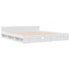 vidaXL Bed Frame with Drawers without Mattress White 200x200 cm