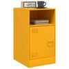 vidaXL Bedside Cabinets 2 pcs Mustard Yellow 34.5x39x62 cm Steel