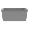 vidaXL Granite Kitchen Sink Single Basin Grey