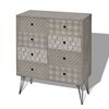 vidaXL Sideboard 8 Drawers Grey