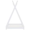 vidaXL Kids Bed Frame White Solid Pine Wood 80x160 cm