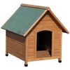 Kerbl Dog House 100x88x99 cm Brown and Green 82395