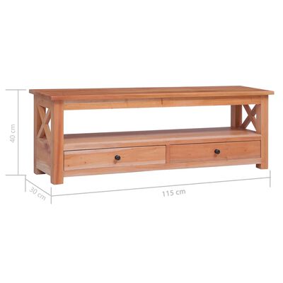vidaXL TV Cabinet 115x30x40 cm Solid Mahogany Wood