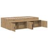 vidaXL Bed Frame with Drawer Artisan Oak 100 x 200 cm Engineered Wood