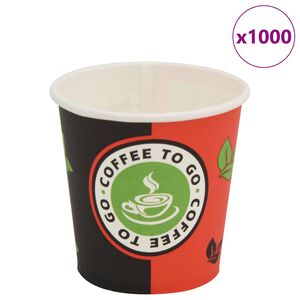 vidaXL 1000 pcs Disposable Coffee Cups Paper 120 ml (4 oz)