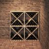 vidaXL Wine Rack 4 pcs Natural 62 x 25 x 62 cm Solid Pine Wood