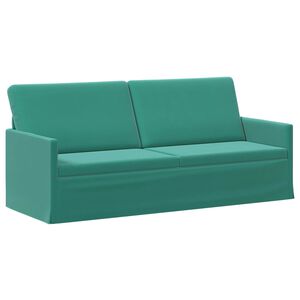 vidaXL 3 Seater Sofa Turquoise 190 x 81 x 82 cm Velvet