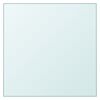 vidaXL Table Top Transparent 40x40 cm Tempered Glass