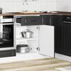 vidaXL Kitchen Base Cabinet&nbsp;Porto Black Engineered Wood