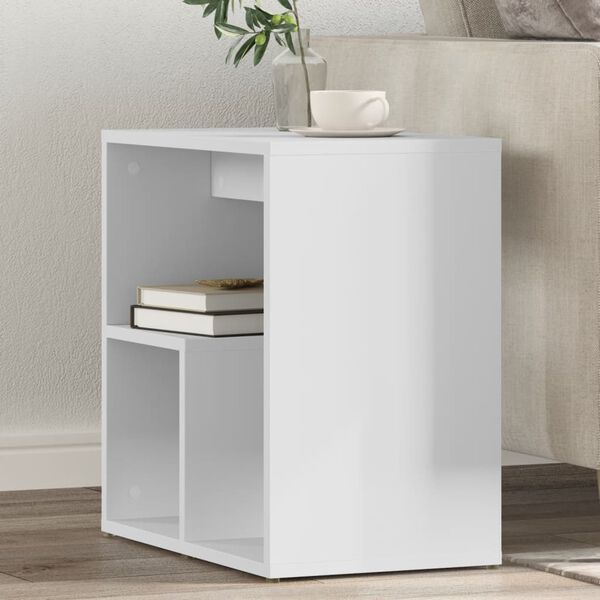 vidaXL Side Table White 50x30x50 cm Engineered Wood