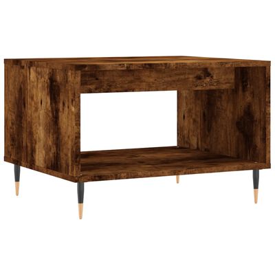 vidaXL Coffee Table Smoked Oak 60x50x40 cm Engineered Wood