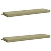 vidaXL 2-Piece Bench Cushions SOEST 2 pcs 100% Polyester Light Green