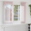 vidaXL Voile Curtains with Grommets 2 pcs Light Pink 140x140 cm