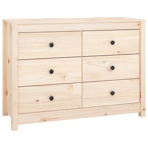 vidaXL Side Cabinet 100x40x72 cm Solid Wood Pine