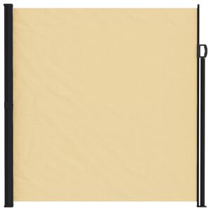 vidaXL Retractable Side Awning Sand 600 x 220 cm Polyester