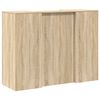 vidaXL Reception Desk Sonoma Oak 135x50x103.5 cm Engineered Wood