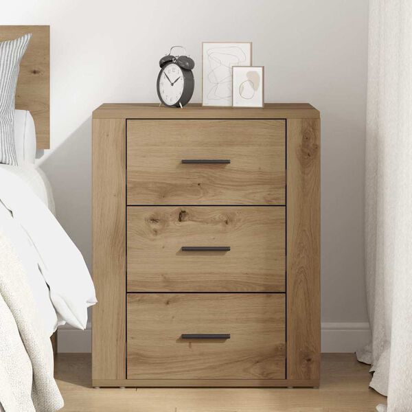 vidaXL Bedside Cabinet Artisan Oak 35 x 50 x 60 cm Engineered Wood