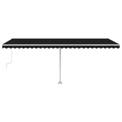 vidaXL Automatic Awning with LED&Wind Sensor 600x300 cm Anthracite