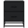 vidaXL Bedside Cabinets 2 pcs Black 40x31x50 cm Engineered Wood