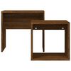 vidaXL Nesting Coffee Tables 2 pcs Brown Oak Engineered Wood