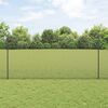 vidaXL Fence with Post Grey 1.2 x 10 m Steel and PVC