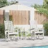 vidaXL Garden Rocking Chair 2 pcs White 70 x 92 x 108cm Plastic