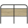 vidaXL Headboard Sonoma Oak 140 cm Steel and Engineered Wood