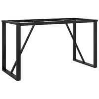 vidaXL Dining Table Legs O-Frame 120x60x73 cm Cast Iron