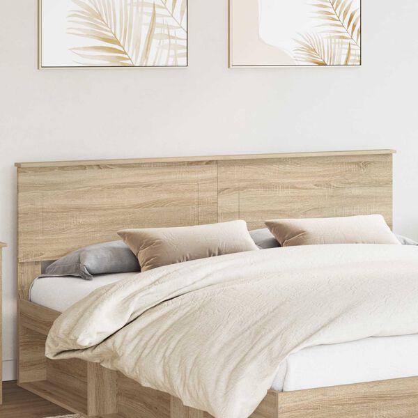 vidaXL Headboard Sonoma Oak 200 cm Engineered wood
