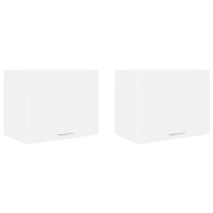 vidaXL Hanging Cabinet with Storage Riga 2 pcs White 50 x 31 x 40 cm
