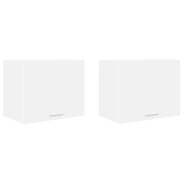 vidaXL Hanging Cabinet 2 pcs White 50 x 31 x 40 cm Engineered Wood