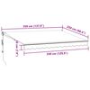 vidaXL Retractable Awning Anthracite and White 3.5x2.5 m Fabric&Aluminium